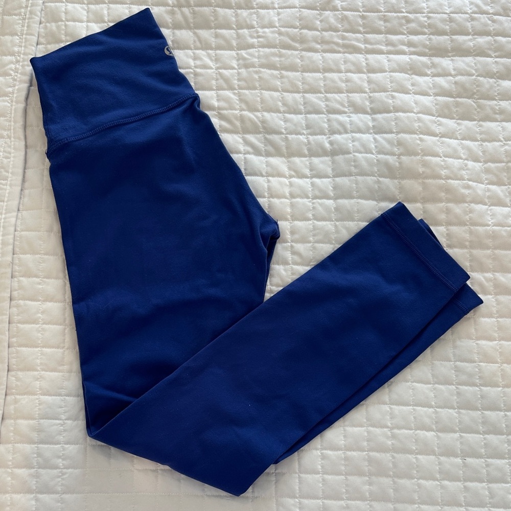Lululemon Blue Wunder Under Leggings Size 4